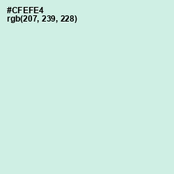 #CFEFE4 - Jagged Ice Color Image