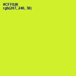 #CFF026 - Pear Color Image
