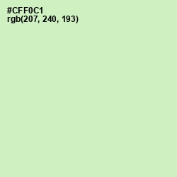 #CFF0C1 - Tea Green Color Image