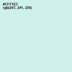 #CFF1EC - Mint Tulip Color Image