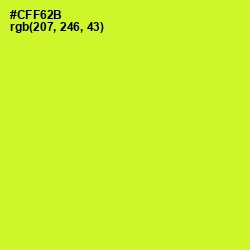 #CFF62B - Pear Color Image