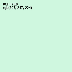 #CFF7E0 - Aero Blue Color Image