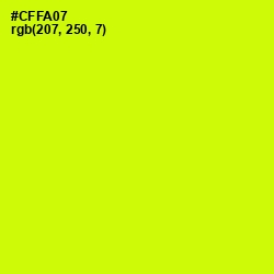 #CFFA07 - Electric Lime Color Image