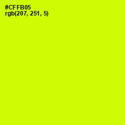 #CFFB05 - Electric Lime Color Image