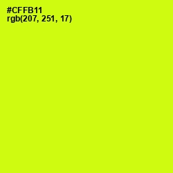 #CFFB11 - Electric Lime Color Image