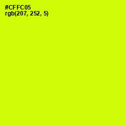 #CFFC05 - Electric Lime Color Image