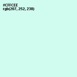 #CFFCEE - Aero Blue Color Image