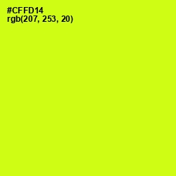 #CFFD14 - Electric Lime Color Image