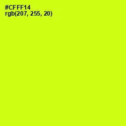 #CFFF14 - Electric Lime Color Image