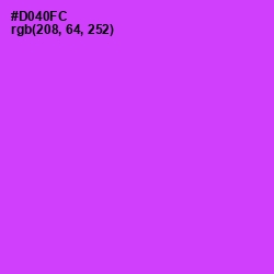 #D040FC - Heliotrope Color Image