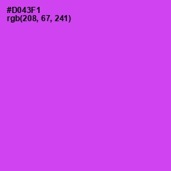 #D043F1 - Heliotrope Color Image