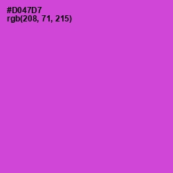 #D047D7 - Fuchsia Pink Color Image