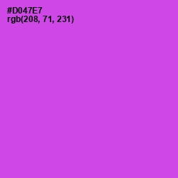 #D047E7 - Fuchsia Pink Color Image