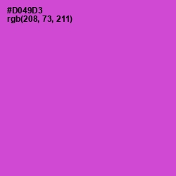 #D049D3 - Fuchsia Pink Color Image