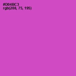 #D04BC3 - Fuchsia Pink Color Image