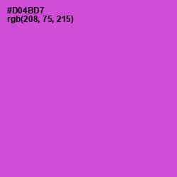#D04BD7 - Fuchsia Pink Color Image