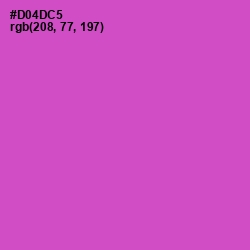 #D04DC5 - Fuchsia Pink Color Image