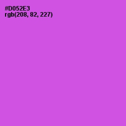 #D052E3 - Orchid Color Image