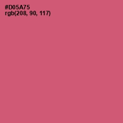 #D05A75 - Cranberry Color Image