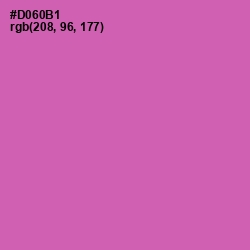 #D060B1 - Hopbush Color Image