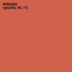 #D0624D - Red Damask Color Image