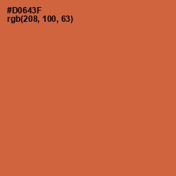 #D0643F - Piper Color Image