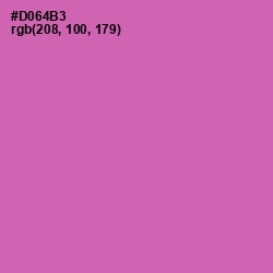 #D064B3 - Hopbush Color Image