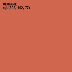 #D0664D - Red Damask Color Image