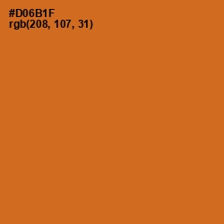 #D06B1F - Hot Cinnamon Color Image