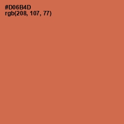 #D06B4D - Red Damask Color Image