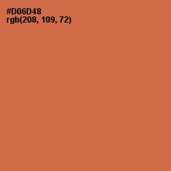 #D06D48 - Red Damask Color Image