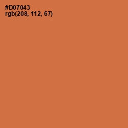 #D07043 - Raw Sienna Color Image
