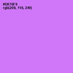 #D076F9 - Heliotrope Color Image