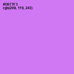 #D077F3 - Heliotrope Color Image