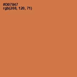 #D07847 - Raw Sienna Color Image