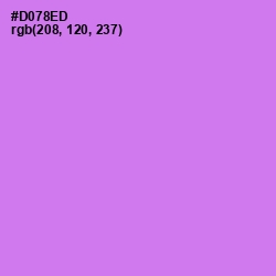 #D078ED - Heliotrope Color Image