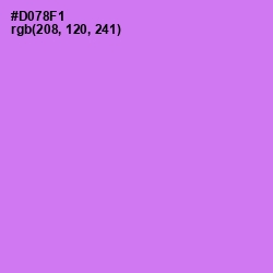 #D078F1 - Heliotrope Color Image