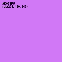 #D078F5 - Heliotrope Color Image