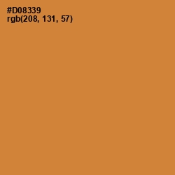 #D08339 - Brandy Punch Color Image