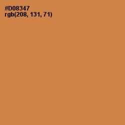 #D08347 - Tussock Color Image