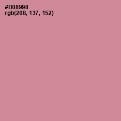 #D08998 - Puce Color Image