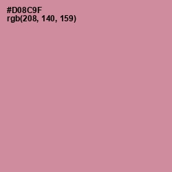 #D08C9F - Puce Color Image