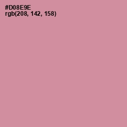 #D08E9E - Puce Color Image