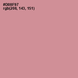 #D08F97 - Puce Color Image