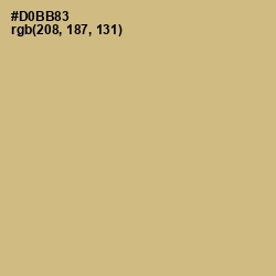 #D0BB83 - Straw Color Image