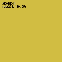 #D0BD41 - Turmeric Color Image