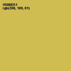 #D0BD51 - Turmeric Color Image