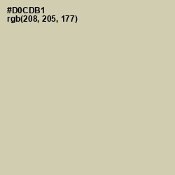 #D0CDB1 - Soft Amber Color Image