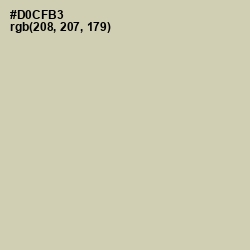 #D0CFB3 - Sisal Color Image