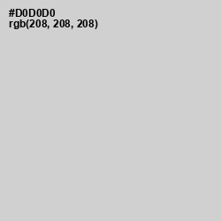 #D0D0D0 - Quill Gray Color Image